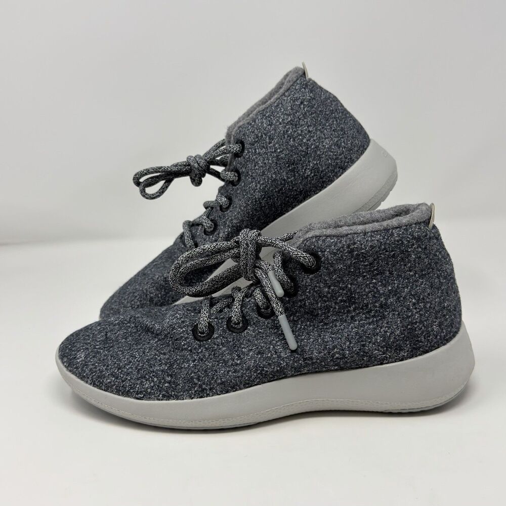 Allbirds Wool Runner High Top Sneakers Womenβs Size 10 Gray Store Model